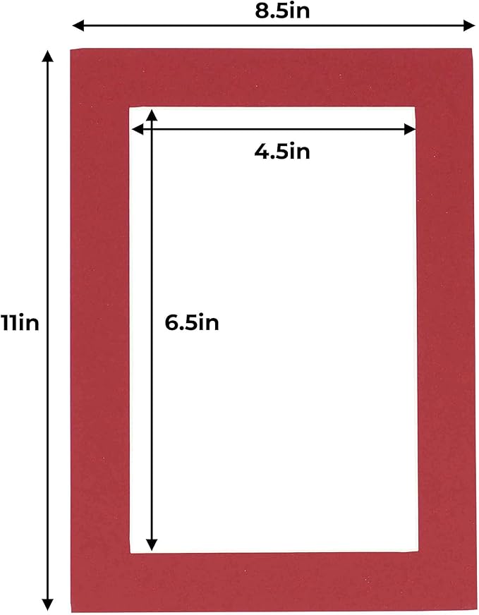 5x7 Mat for 8.5x11 Frame - Image 3