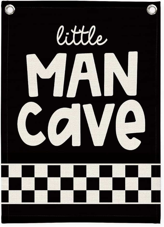 Boy Room Decor, Little Man Cave Sign by Unknown