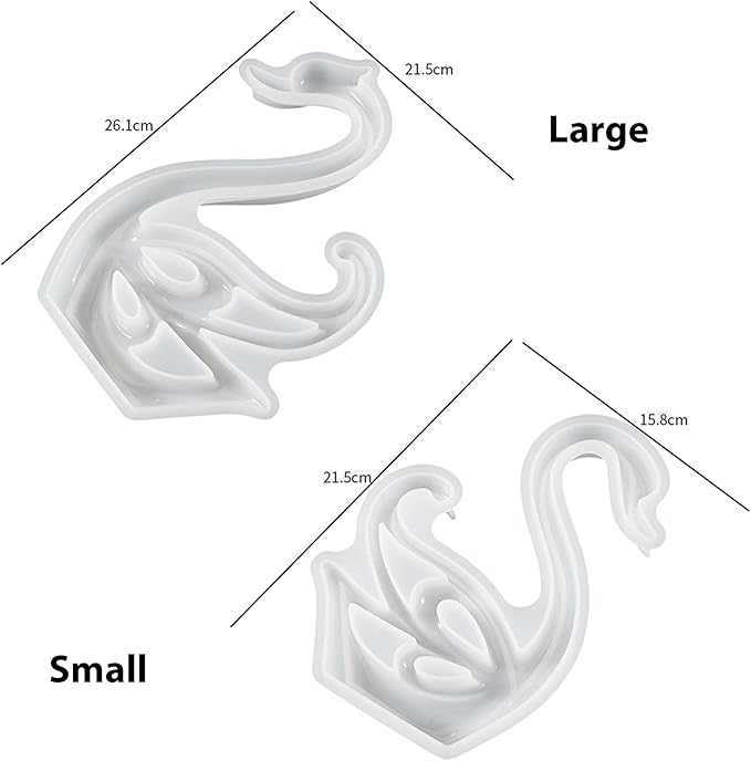 2 Pack Swan Molds Swan Resin Mold - Image 2