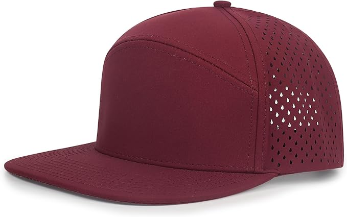 Quick Dry Baseball Cap Flat Brim Snapback Hat Sun and Rain Protection Golf Hat for Men Women