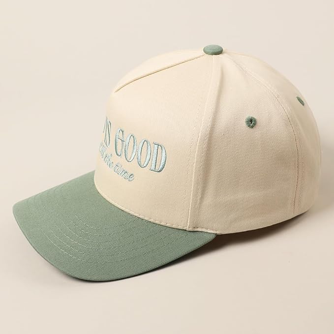MIRMARU Two-Tone Vintage Canvas Trucker Hats for Men & Women, Adjustable Size Baseball Caps with Trendy Embroidered Design