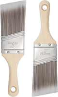 Paint Brushes, 2 Inch, 2 Pack, Angled Brushes by YiBaiBrush