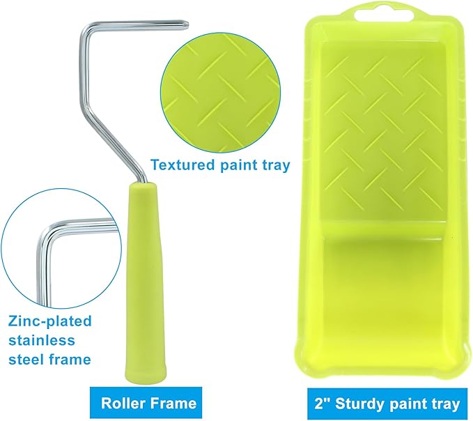 Litoexpe 2 Inch Paint Roller, Mini Paint Roller Kit, Touch Up Small Paint Roller - Image 4