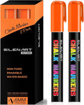 SILENART Orange Chalk Markers 2 Pack by SILENART-THEARTOFSILENCE