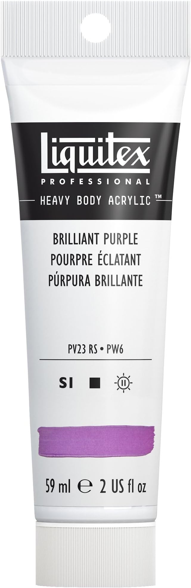 Liquitex Professional Heavy Body Acrylic Paint, 2-oz Tube, Brilliant Purple by Liquitex