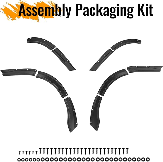 Golf Cart Fender Flares for Yamaha Drive2 G29 17-25, Combined Front & Rear Mud Guards Mud Flaps Only for Yamaha Drive2 G29 Standard and Unmodified Golf Carts Body 2017-2025 Accessories