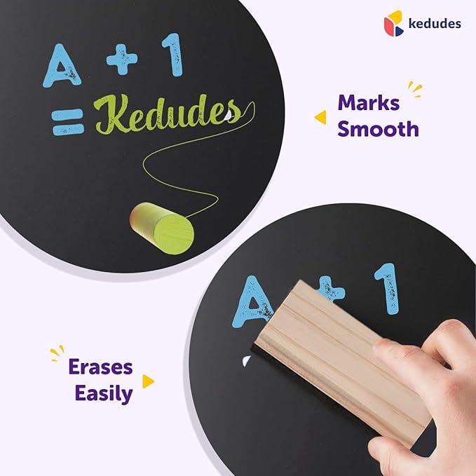 Kedudes Dustless Chalk with Eraser, 24pk - Image 4