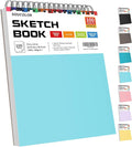 Soucolor 9" x 12" Spiral Bound Blank Sketch Notebook Journal Book- 1-Pack 100 by Soucolor