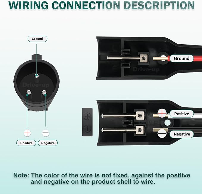 DRIVE UP 48V Club Car Charger Receptacle Charger Plug for Club Car DS Modes, Golf Cart Charging Port with Cord and Club Car Plug OEM 101828901 101802101