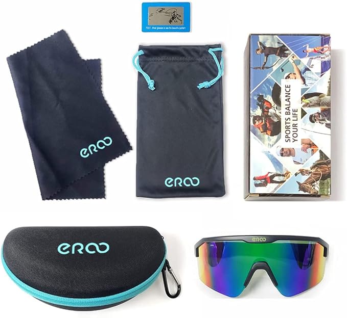 Eazyrun Kids Polarized Sports Sunglasses for Age 8-12 Youth Baseball Softball Cycling Glasses UV Protection for Boy Girl
