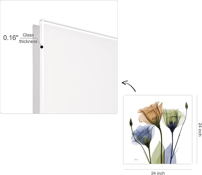Empire Art Direct Frameless Free Floating Tempered Glass Panel Graphic Wall Art - Image 12