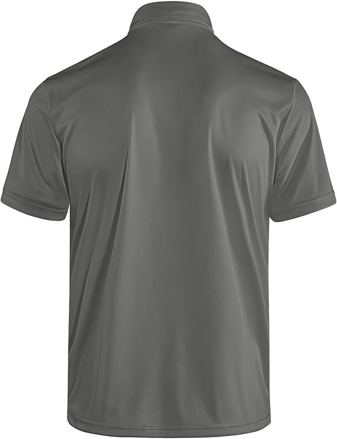 Golf Polo Shirts for Men Funny Print Short Sleeve Golf Shirts Performance Golf Polos