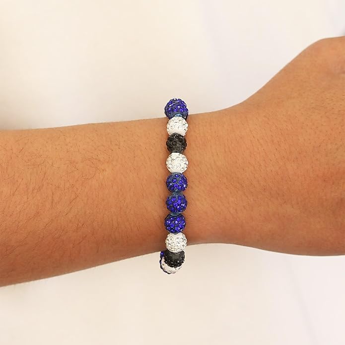 Baseball Bracelet for Women Men Baseball Mom Accessories Essentials Stuff Sparking Bead Bracelet Jewelry Baseballs Sport Fan Bracelet for Sports Game Team