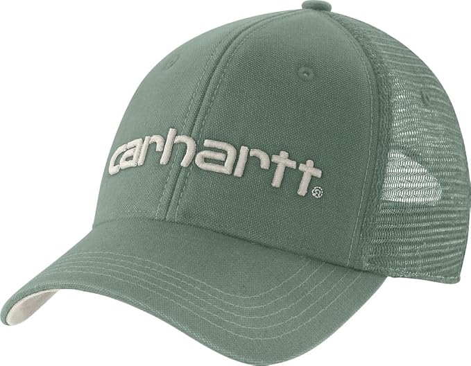 Carhartt Men's Canvas Mesh-Back Logo Graphic Cap