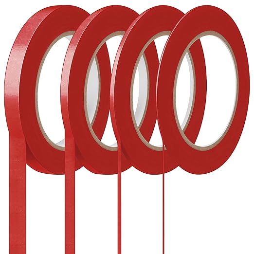 Epakh 4 Rolls Pinstripe Tape, Masking Tape in 1/16, 1/4 and 1/2 Inch Wide by Epakh