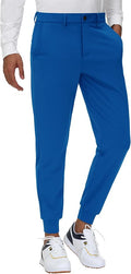 JWM Men's Stretch Golf Joggers Pants with Belt Loops - 29" 34" Slim Fit Tapered Casual Business Travel Dress Work Sweatpants