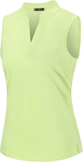 Womens Sleeveless V Neck Golf Polo Shirts