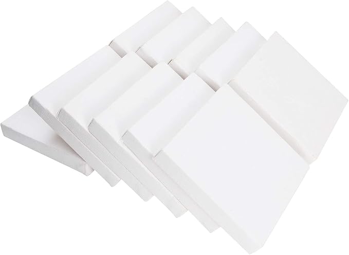CertBuy Stretched Canvas 6 x 6 inch, 24 Pack 100% Cotton Blank Canvas Board - Image 4