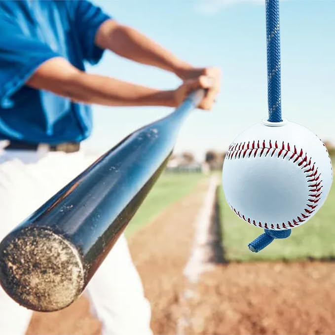 LOOEEL Baseball and Softball Batting Training Rope,Baseball Softball Hitting Trainer,Batting Swing Trainer for Baseball & Softball.Practice Baseball Swing Skills,and Hitting Performance