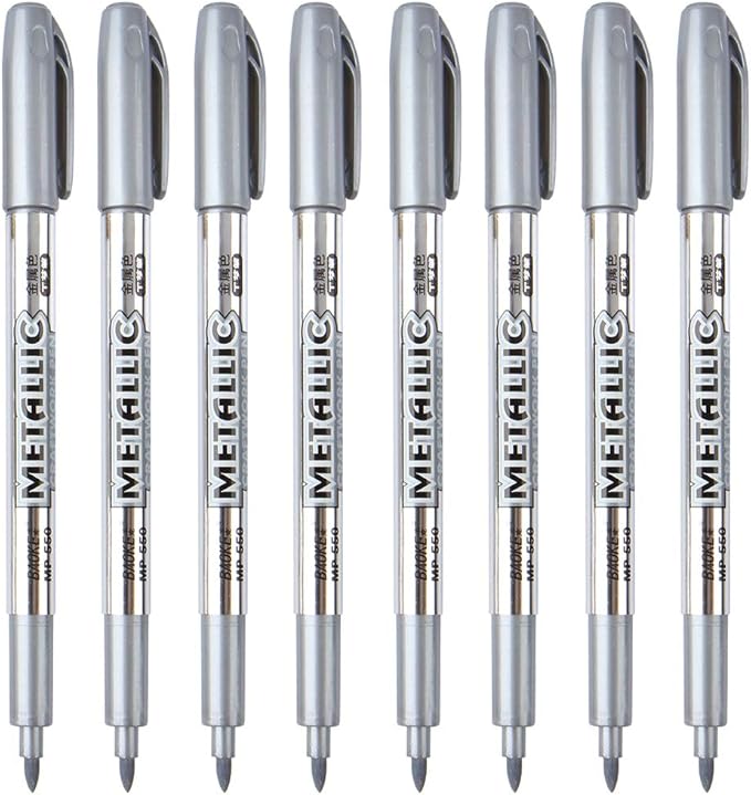 MYARTOOL Metallic Marker Pens, Gift Card Making, Scrapbooking, DIY Photo Album by MYARTOOL