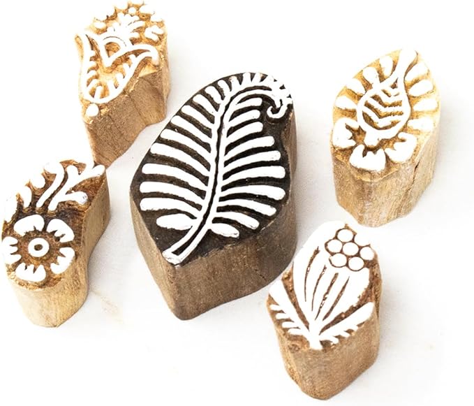 Wooden Stamp Block, Printing Stamp Design Set by Hashcart