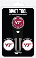 Team Golf NCAA Divot Tool with 3 Golf Ball Markers Pack, Markers are Removable Magnetic Double-Sided Enamel