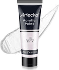 Artecho White Acrylic Paint, Pearl White Tubes, Art Craft Paints by Artecho