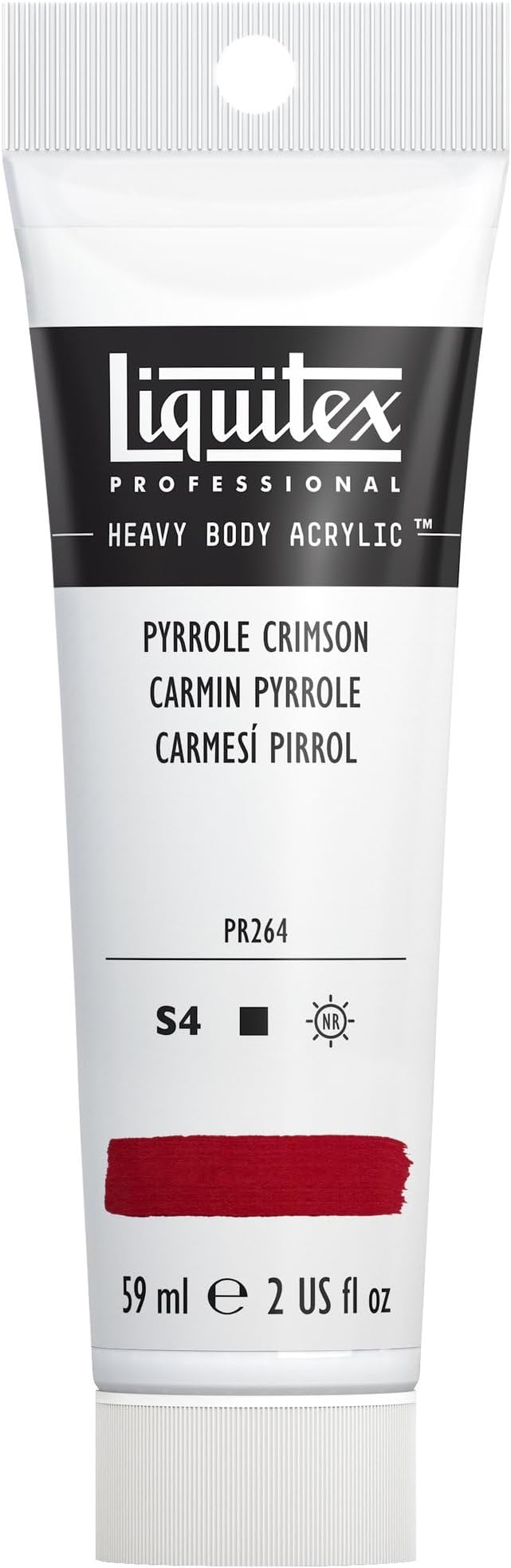 Liquitex Professional Heavy Body Acrylic Paint, 2-oz Tube, Pyrrole Crimson by Liquitex