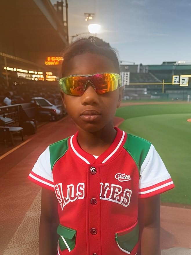 FEISEDY Kids Teens Baseball Polarized Sunglasses Sports TR90 Frame Boys Girls Cycling B2454