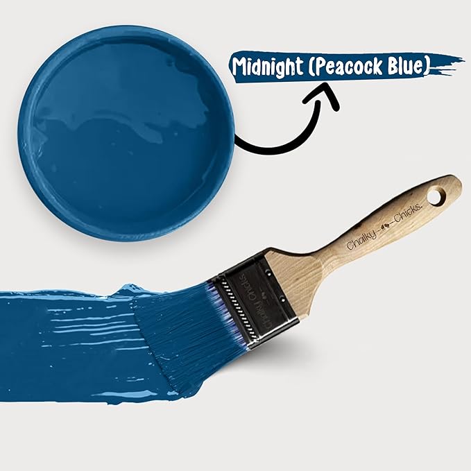 Chalky Chicks 8 Fl Oz Matte Midnight Chalk Paint - Image 5