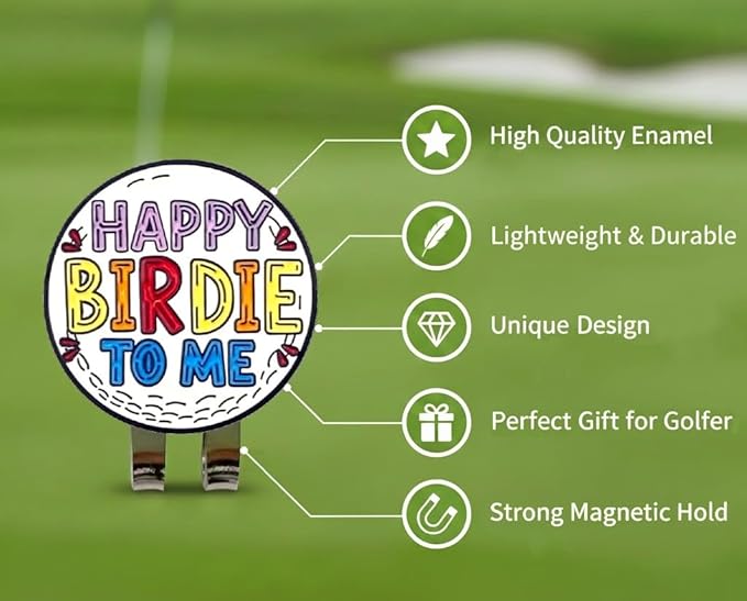 Funny & Unique Golf Ball Markers with Hat Clip – Creative Icon Designs for Golfers – Golf Accessories & Gifts