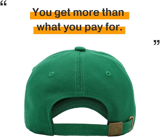 KBETHOS Classic Unisex Cotton Adjustable Low Crown Baseball Cap – Plain Dad Hat