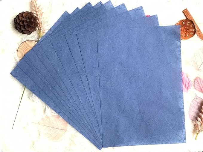 50 Sheets A4 Natural Fiber Mulberry Tree Mulberry Paper Sheets Art Tissue Washi - Image 9