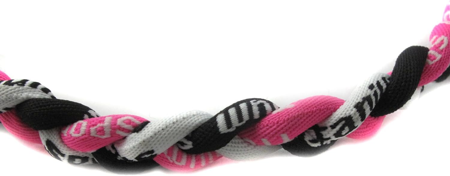 MapofBeauty 18 Inch Sport Three Colors Three Braided Rope Tornado Necklace