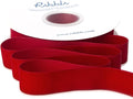Ribbli Polyester Dark Red Velvet Ribbon, 1 Inches Continuous10-Yard Spool by Ribbli