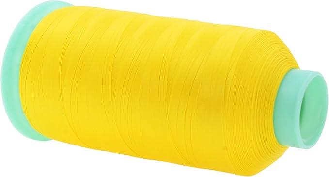 Mandala Crafts Bonded Nylon Thread Yellow Heavy Duty Sewing Threads - Image 2