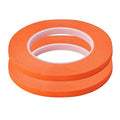 QDiShi 2 Pack 1/4" inch x 60yd Orange Painters Tape Easy Removal Thin Narrow by QDiShi