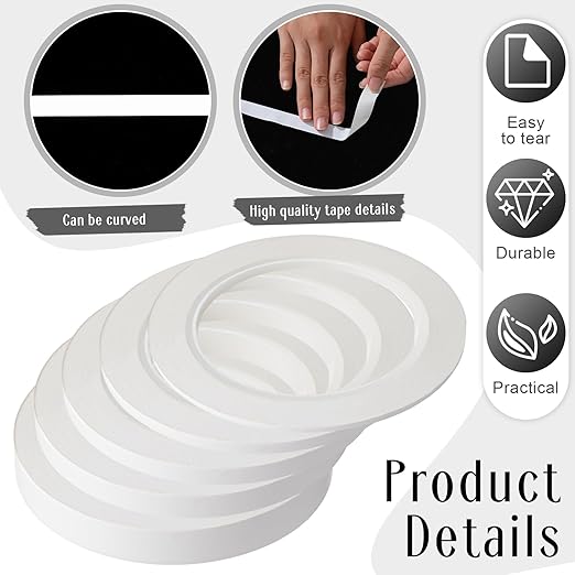 Xuniea 5 Rolls of Vinyl Tape Masking Tape Automotive Car Auto Paint - Image 4