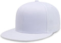 CHOK.LIDS Flat Bill Visor Classic Snapback Hat Blank Adjustable Brim High Top End Trendy Color Style Plain Tone Baseball Cap