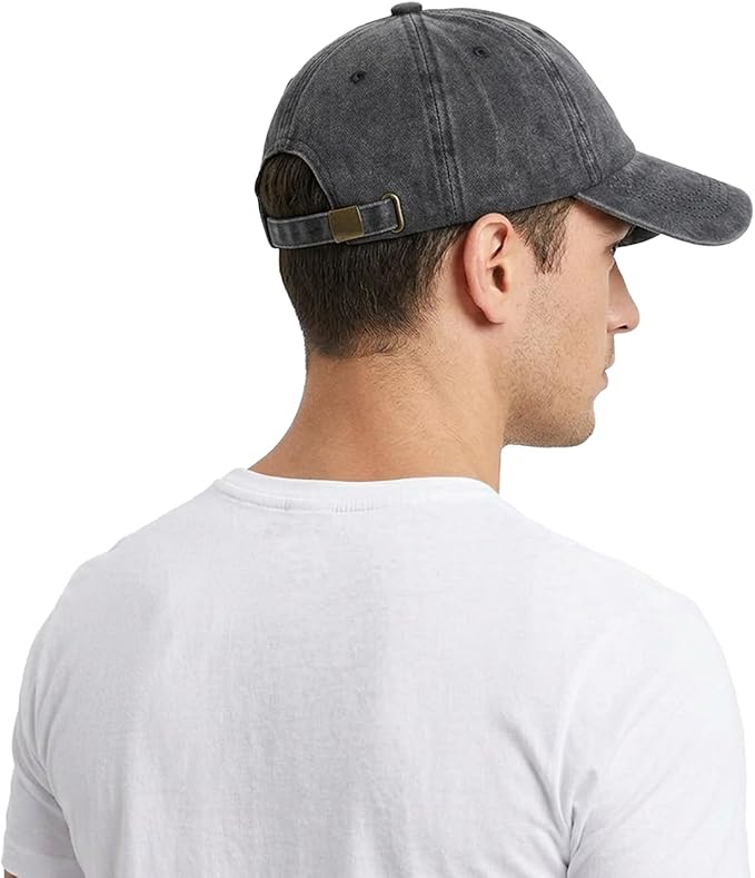 2 PCS Baseball Cap Golf Hat Washed-Cotton Plain Original Classic Cotton Vintage Adjustable Dad Hatsfor Men Women