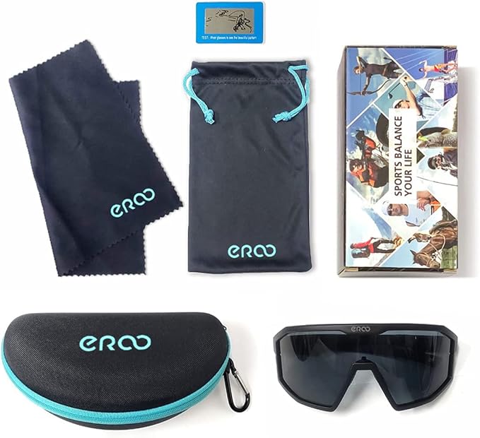 Eazyrun Kids Polarized Sports Sunglasses for Age 8-12 Youth Baseball Softball Cycling Glasses UV Protection for Boy Girl