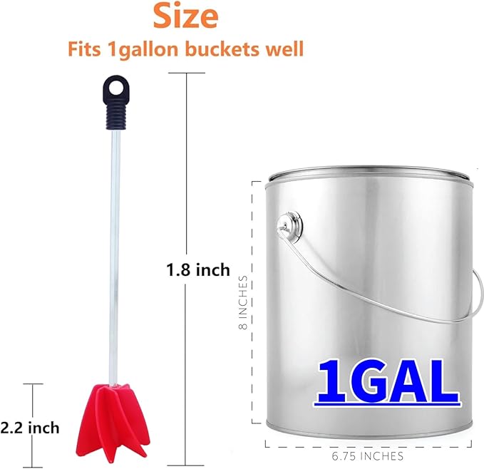 3 Sizes/6 Pack Paint Mixer, 11.8 Inch, 1 Gallon Paint Mixer - Image 2