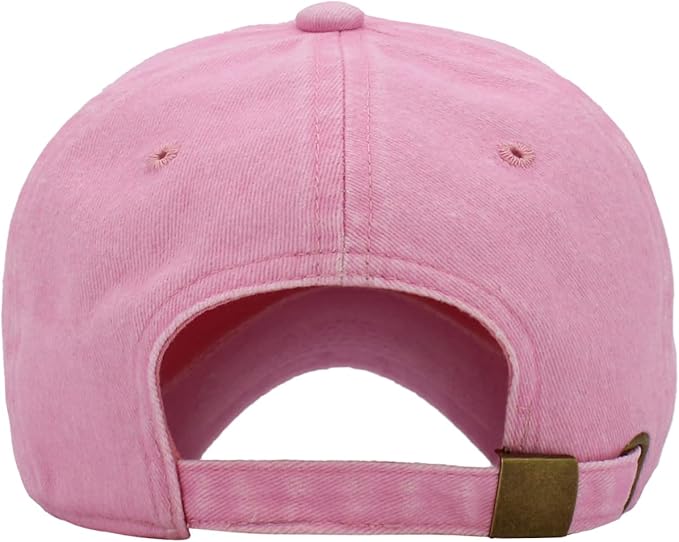 KBETHOS Classic Unisex Cotton Adjustable Low Crown Baseball Cap – Plain Dad Hat