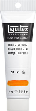 Liquitex Professional Heavy Body Acrylic Paint, 2-oz Tube, Fluorescent Orange by Liquitex