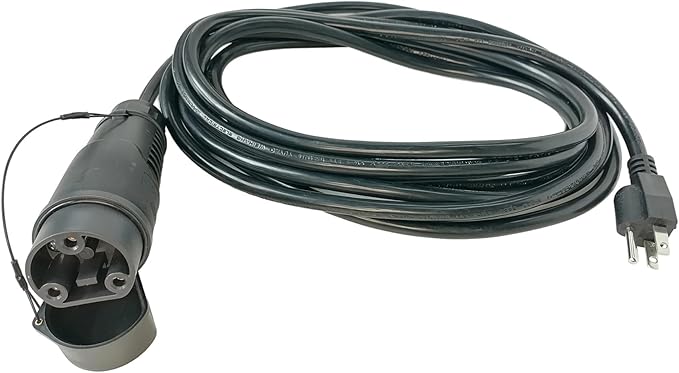 ETL Listed Y-30 Golf Cart Charging Power Cord for Coleman DR48V & Kandi AGM Kruiser 4P EV, 14 AWG Heavy Duty Charge Cable, Black 16.4 ft