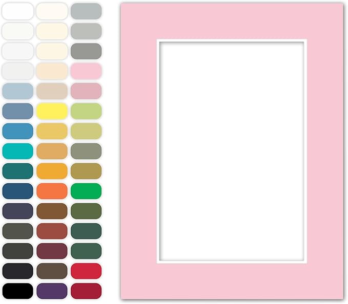 Poster Master Pink Matboard – 4-Ply Acid-Free Picture Mat Board by PosterMaster