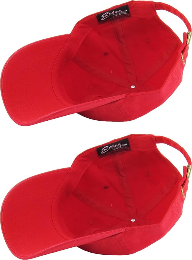 KBETHOS Classic Unisex Cotton Adjustable Low Crown Baseball Cap – Plain Dad Hat