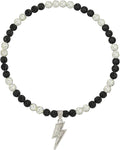 Baseball Necklace for Men 16/18/20 Inch Bling Ice Collection Lightning Bolt Pendant Necklace for Women Rhinestone Clay Beaded Discoball Accessories Gifts for Baseball Team Players Lovers