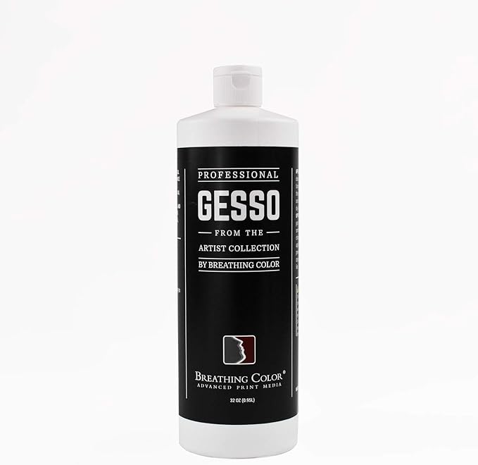 White Gesso Canvas Primer 32 oz Give Your Art The Ultimate Base Prime! Keep by Breathing+Color