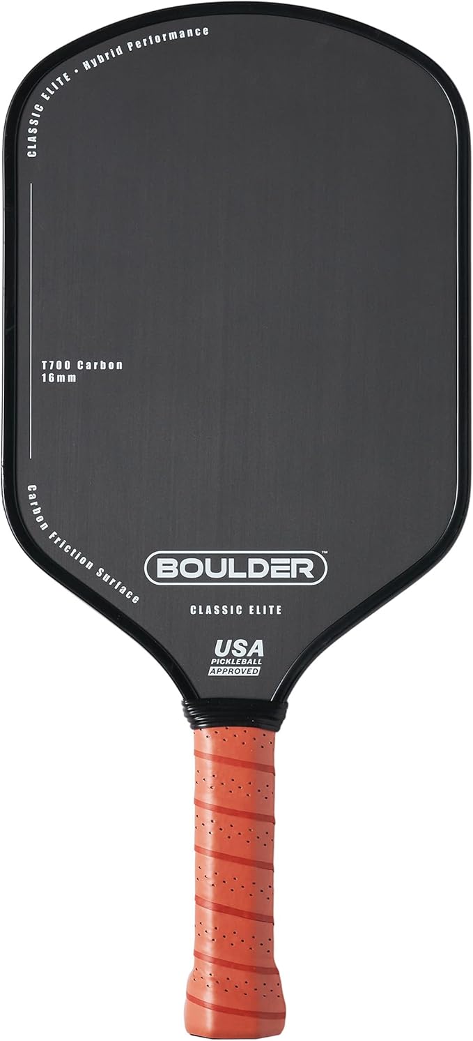 Boulder Carbon Fiber Pickleball Paddle | T700 Carbon Fiber | USAPA Approved by Boulder
